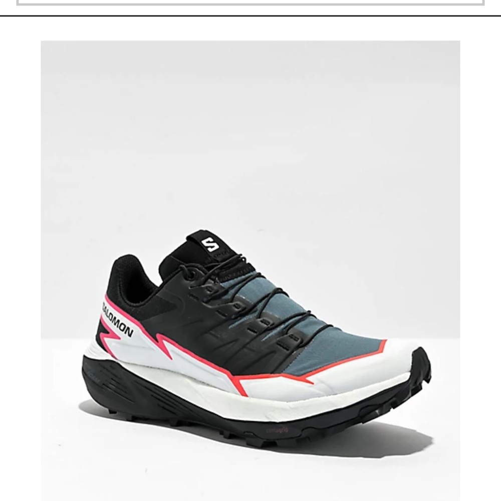 Salomon Thundercross Black, Bering Sea & Pink Glo Shoes-Black/W 7.5 / M 6